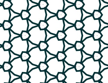 geometrik süsleme biçiminde kusursuz vektör deseni