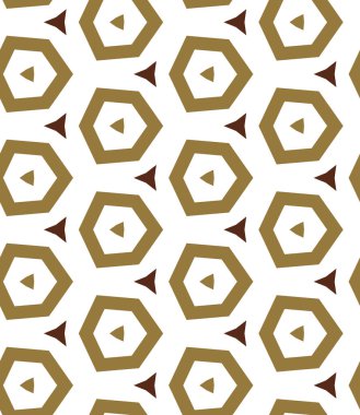 geometrik süsleme biçiminde kusursuz vektör deseni