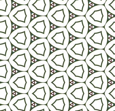 Geometrik süslemeli vektör deseni. Kusursuz tasarım dokusu.