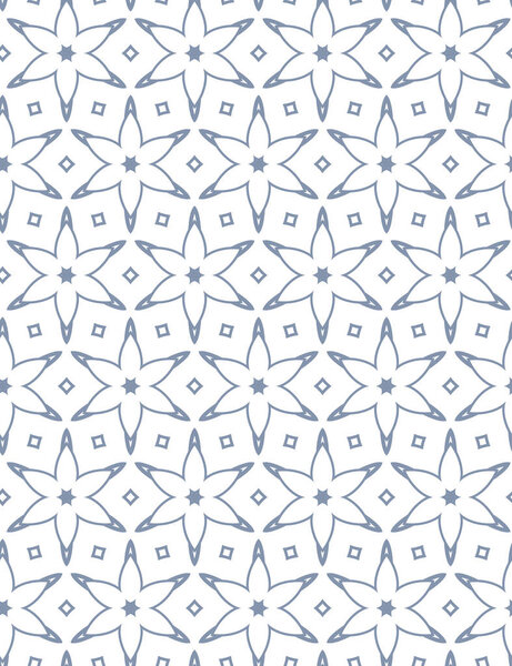 Seamless vector pattern in geometric ornamental style
