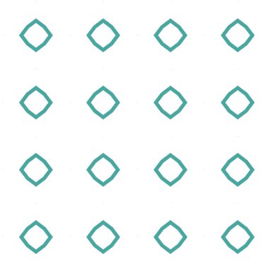 geometrik süsleme biçiminde kusursuz vektör deseni