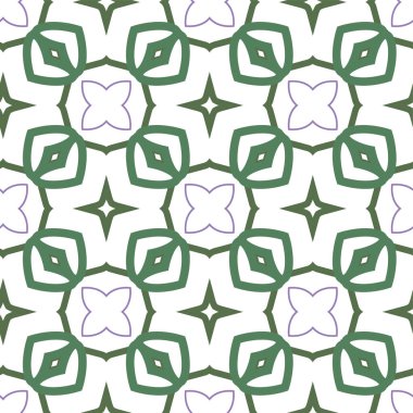 geometrik süsleme biçiminde kusursuz vektör deseni