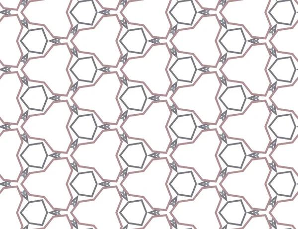 Sömlös Vektor Mönster Geometrisk Prydnadsstil — Stock vektor