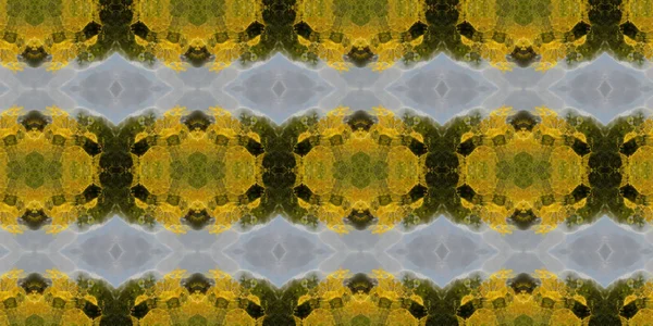 Abstract Kaleidoscope Pattern Seamless Background — Stock Photo, Image
