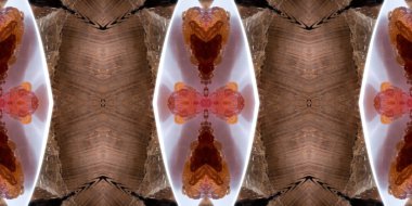 Sarı arkaplanda yeşil yapraklar