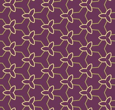 Geometrik şekilli kusursuz desen, vektör illüstrasyonu