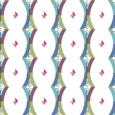 soyut kaleydoskop kumaş dikişsiz arkaplan, vektör illüstrasyonu 