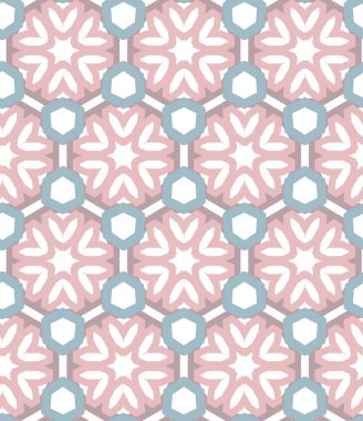 Geometrik şekilli kusursuz desen, vektör illüstrasyonu