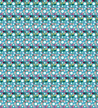 Geometrik şekilli kusursuz desen, vektör illüstrasyonu