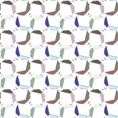 soyut kaleydoskop kumaş dikişsiz arkaplan, vektör illüstrasyonu 