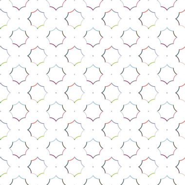 Geometrik şekilli kusursuz desen, vektör illüstrasyonu