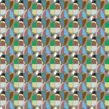 soyut kaleydoskop kumaş dikişsiz arkaplan, vektör illüstrasyonu 