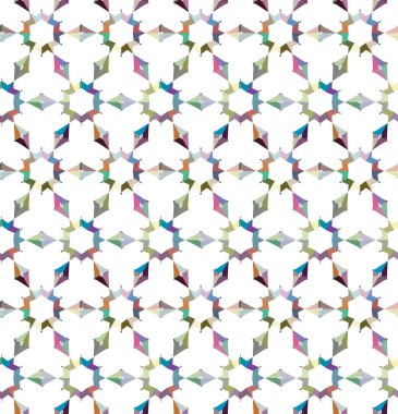 soyut kaleydoskop kumaş dikişsiz arkaplan, vektör illüstrasyonu 