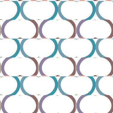 Geometrik şekilli kusursuz desen, vektör illüstrasyonu