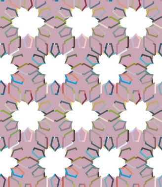soyut kaleydoskop kumaş dikişsiz arkaplan, vektör illüstrasyonu 