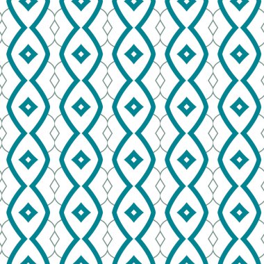 Geometrik şekilli kusursuz desen, vektör illüstrasyonu