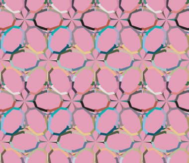 soyut kaleydoskop kumaş dikişsiz arkaplan, vektör illüstrasyonu 