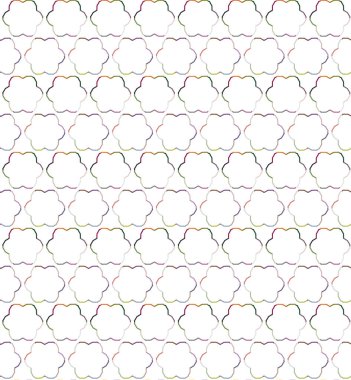 Geometrik şekilli kusursuz desen, vektör illüstrasyonu