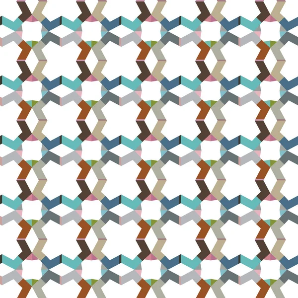 Abstrato Caleidoscópio Tecido Sem Costura Fundo Ilustração Vetorial — Vetor de Stock