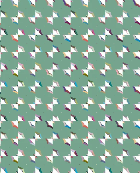 Abstraktes Kaleidoskop Stoff Nahtloser Hintergrund Vektorillustration — Stockvektor