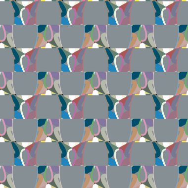 Kafeste geometrik desen var. Kusursuz vektör illüstrasyonu. 