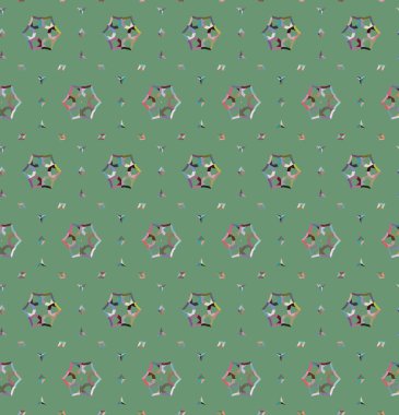 soyut kaleydoskop kumaş dikişsiz arkaplan, vektör illüstrasyonu 