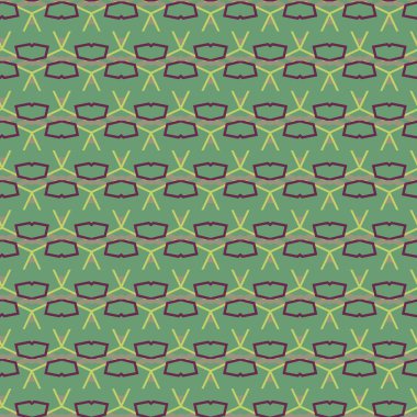 Geometrik şekilli kusursuz desen, vektör illüstrasyonu