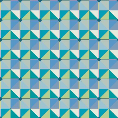 Geometrik şekilli kusursuz desen, vektör illüstrasyonu