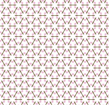 Geometrik şekilli kusursuz desen, vektör illüstrasyonu