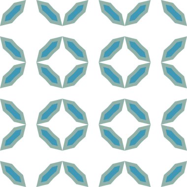 Geometrik şekilli kusursuz desen, vektör illüstrasyonu