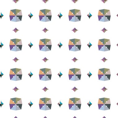soyut kaleydoskop kumaş dikişsiz arkaplan, vektör illüstrasyonu 