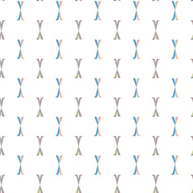 Geometrik şekilli kusursuz desen, vektör illüstrasyonu