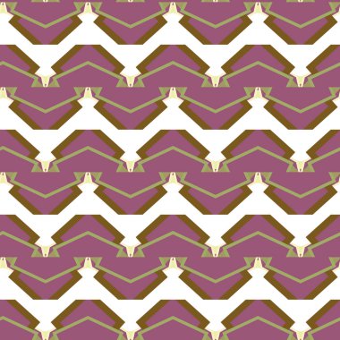 Geometrik şekilli kusursuz desen, vektör illüstrasyonu