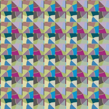 soyut kaleydoskop kumaş dikişsiz arkaplan, vektör illüstrasyonu 