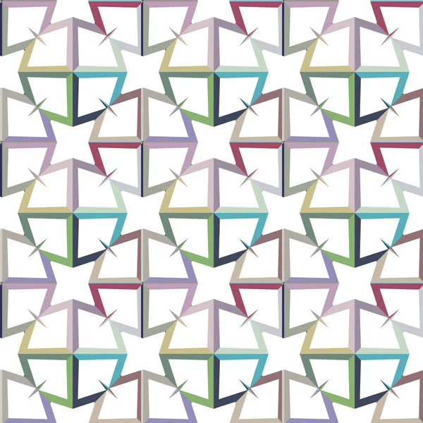 Abstract Kaleidoscope Fabric Seamless Background Vector Illustration — Stock Vector