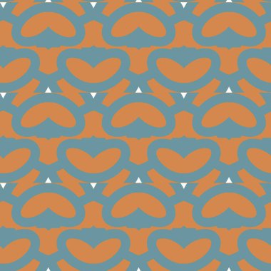 Geometrik şekilli kusursuz desen, vektör illüstrasyonu