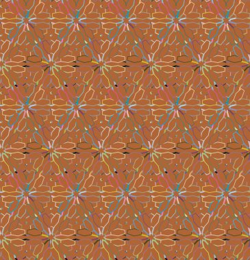 soyut kaleydoskop kumaş dikişsiz arkaplan, vektör illüstrasyonu 