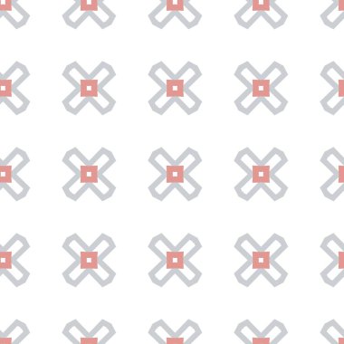 Geometrik şekilli kusursuz desen, vektör illüstrasyonu