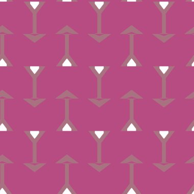 Geometrik şekilli kusursuz desen, vektör illüstrasyonu
