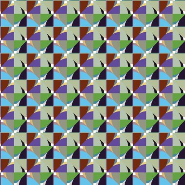 soyut kaleydoskop kumaş dikişsiz arkaplan, vektör illüstrasyonu 