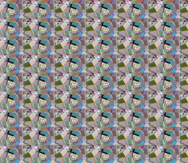 Soyut geometrik şekilli kusursuz desen