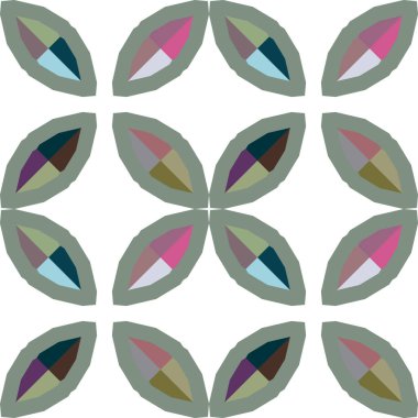 soyut kaleydoskop kumaş dikişsiz arkaplan, vektör illüstrasyonu 