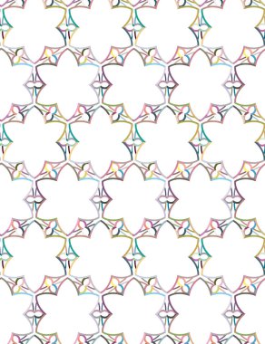 Geometrik şekilli kusursuz desen, vektör illüstrasyonu