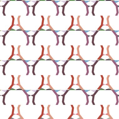 soyut kaleydoskop kumaş dikişsiz arkaplan, vektör illüstrasyonu 