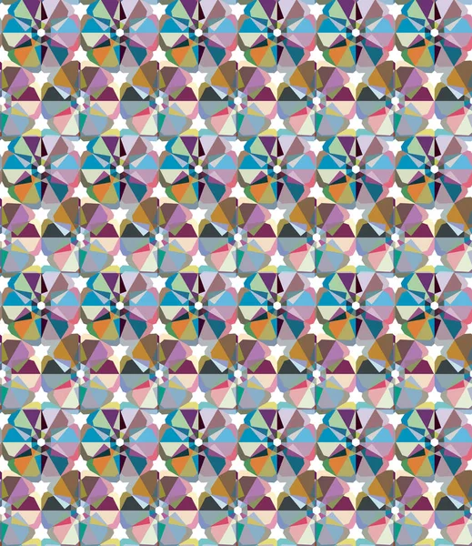 Abstract Kaleidoscope Fabric Seamless Background Vector Illustration — Stock Vector