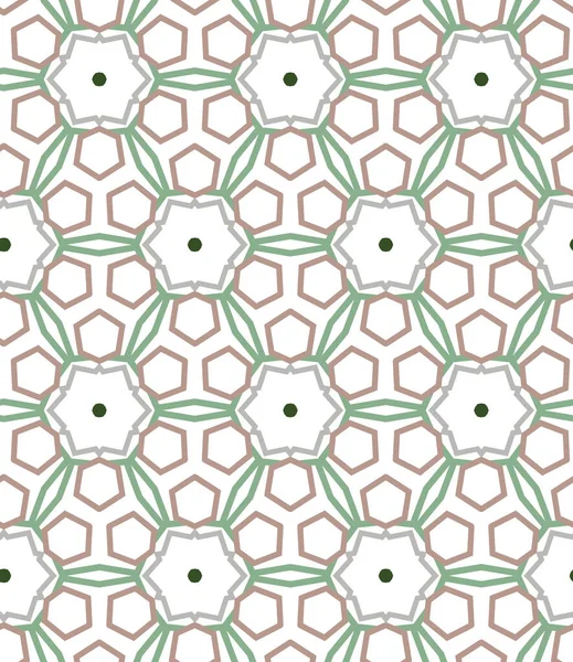 Abstraktes Kaleidoskop Stoff Nahtloser Hintergrund Vektorillustration — Stockvektor