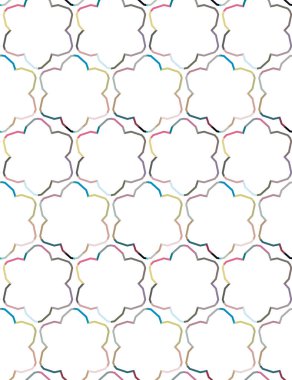 soyut kaleydoskop kumaş dikişsiz arkaplan, vektör illüstrasyonu 