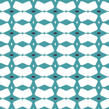 Geometrik şekilli kusursuz desen, vektör illüstrasyonu