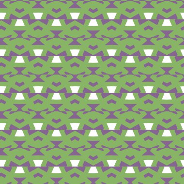 Geometrik şekilli kusursuz desen, vektör illüstrasyonu