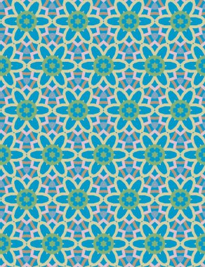 Geometrik şekilli kusursuz desen, vektör illüstrasyonu